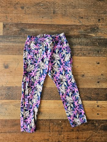 Magnifique pantalon imprimé fleuris fille 4ans