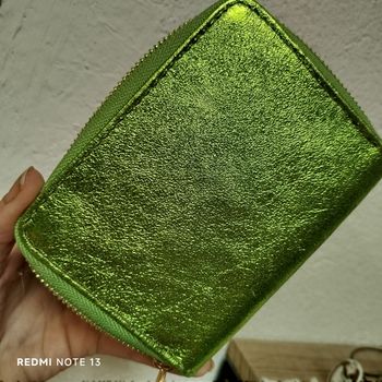 Magnifique porte feuille en cuir