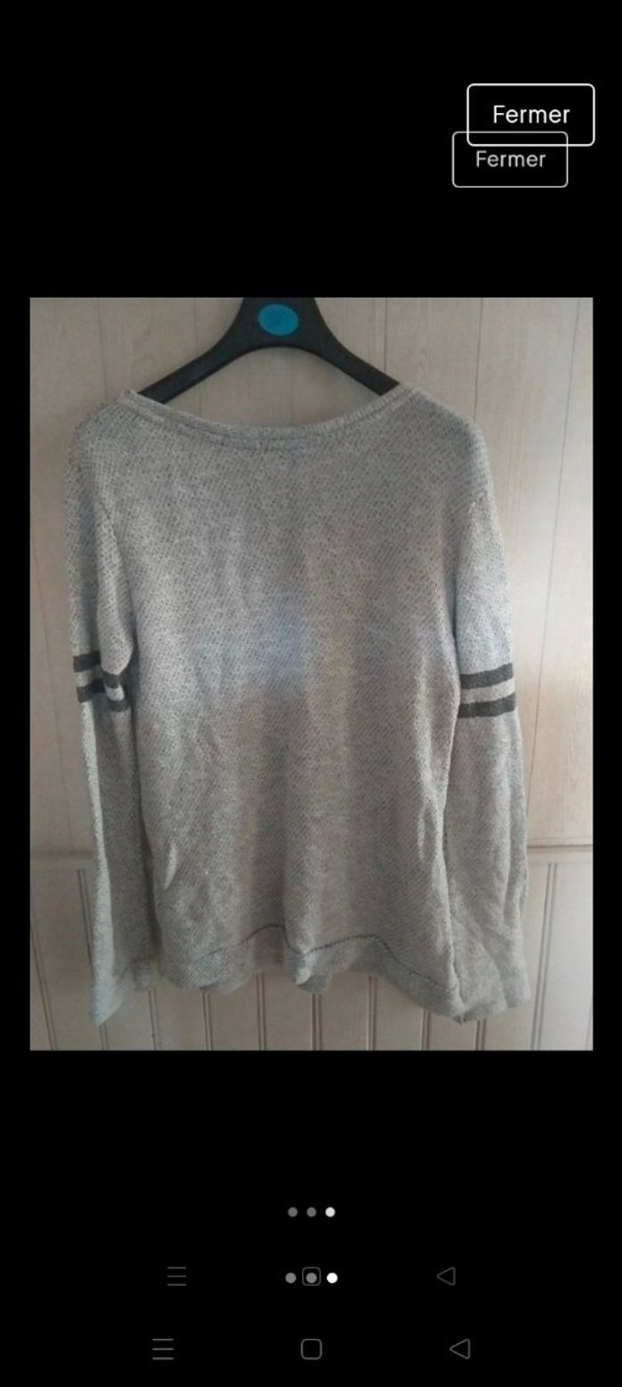 Pull sweat gris - photo numéro 2