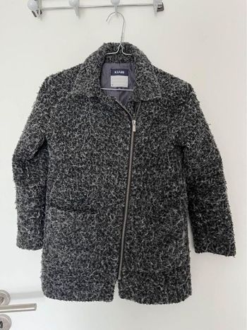 Manteau Doublé 3/4 Fille Gris Chiné