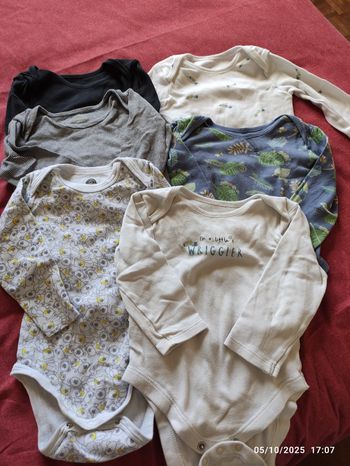 Lot 6 bodies manches longues 18-24 mois
