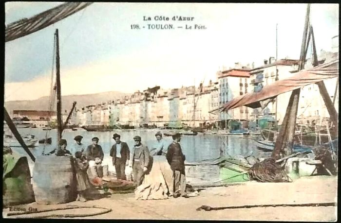 Carte postale ancienne Toulon (Var) Le Port - photo numéro 2