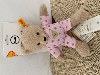 Steiff -  Ours Teddy Fille bébé avec Pyjama - Orchid Pink