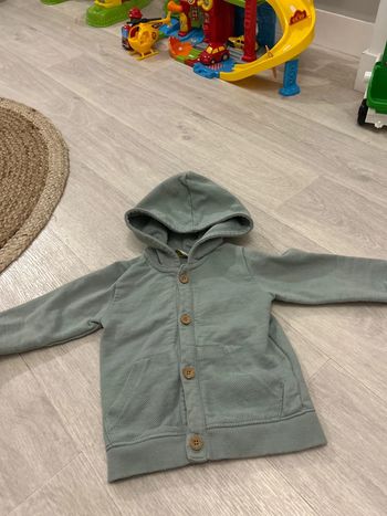 Veste à capuche vert d’eau