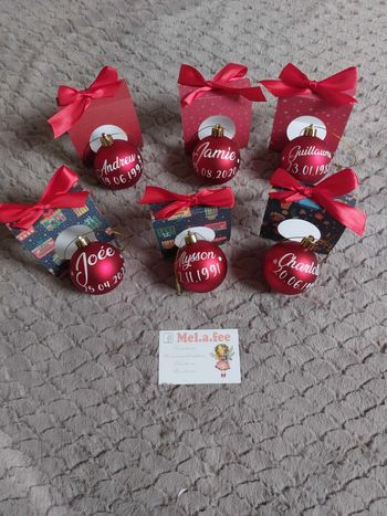 Boule de Noël personnalisée