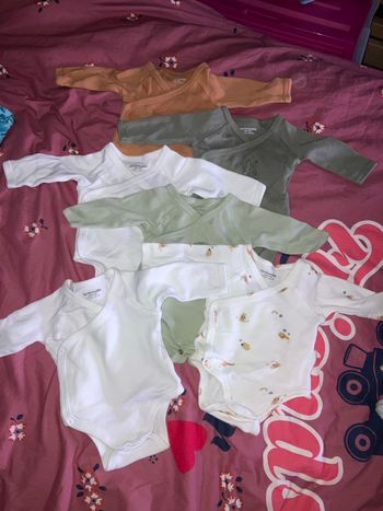Lot bodies 1 mois manches longues vertbaudet