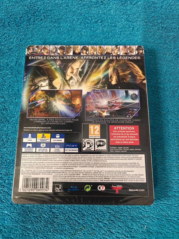 PS4 Dissidia final fantasy nt edition spéciale steelbook - photo numéro 2