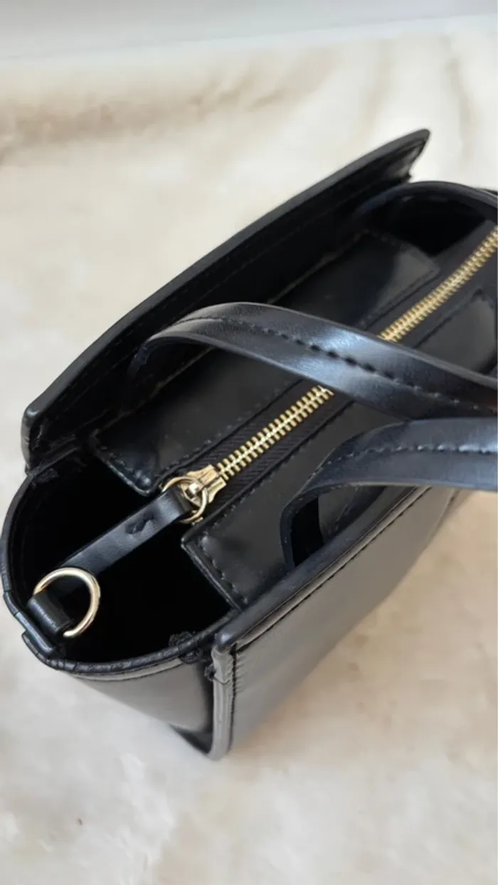 Petit sac à main noir Zara - photo numéro 3