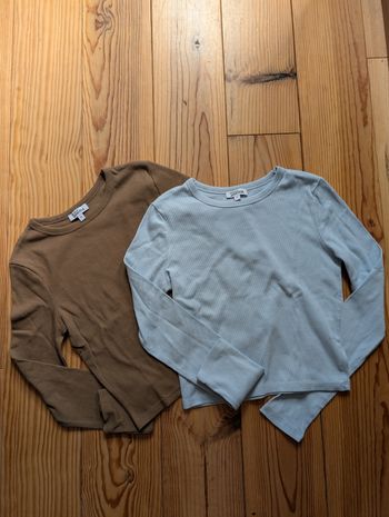 Lot de deux t-shirts manches longues