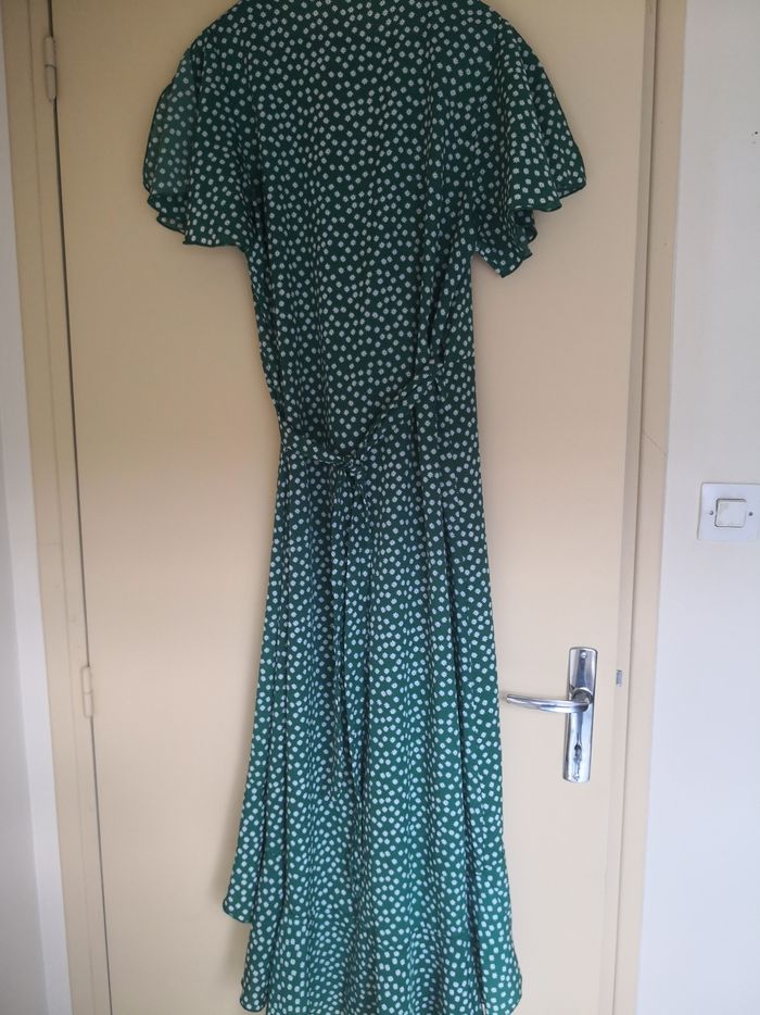Robe à fleurs verte - photo numéro 2