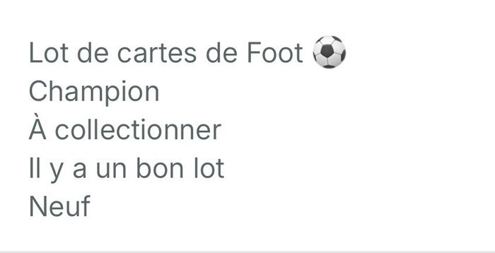 Cartes de Football - photo numéro 6