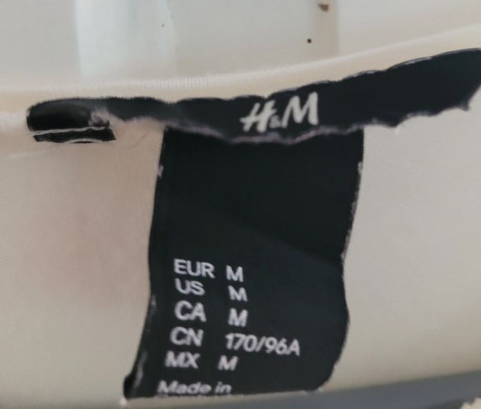 Top drapé blanc cassé H&M – Taille M - photo numéro 2