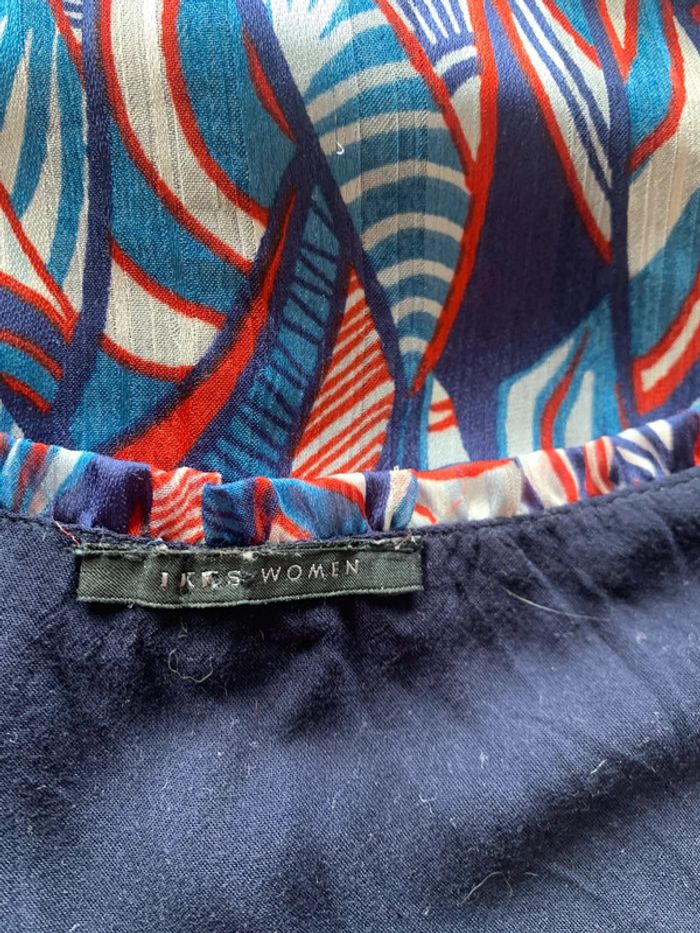 Robe Ikks Bleue Marine et Multicolore T40 - photo numéro 6