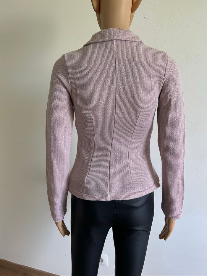 Veste rose claire pailletée Amelie&Amelie taille L TBE (taille petit) - photo numéro 5