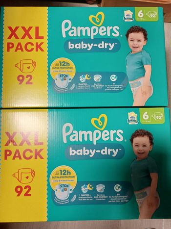 184 couches pampers taille 6