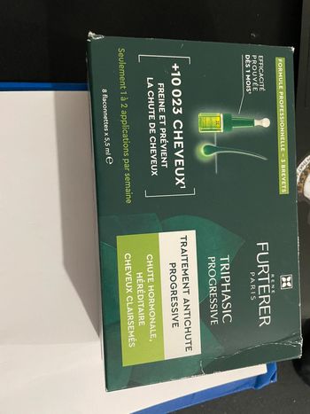 René Furterer Triphasic Progressive - Traitement Antichute Hormonale/Héréditaire - 8 Ampoules