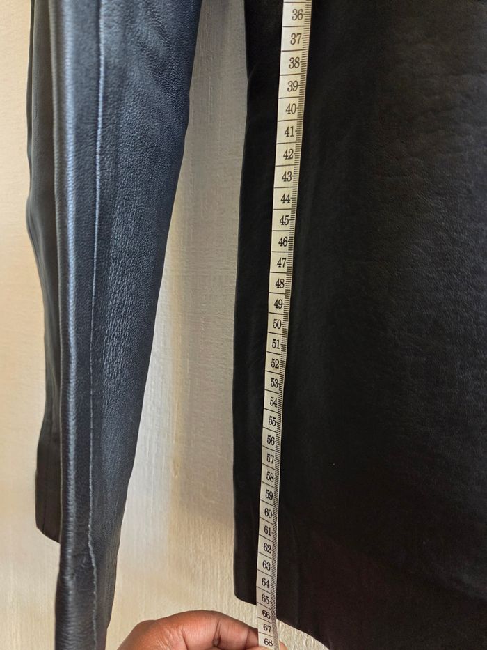 Pantalon en Cuir Véritable Vintage Taille Haute - photo numéro 10