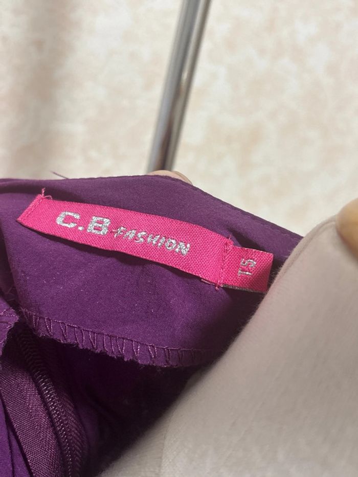 Robe violette taille 44 marque c.b fashion - photo numéro 5