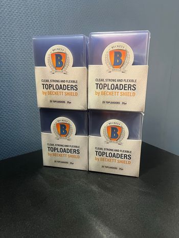 Lot de 4x25 Top loaders Beckett Shield