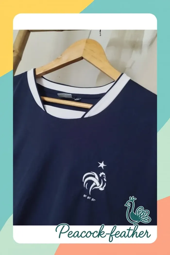 T-shirt bleu FFF xxl - photo numéro 2