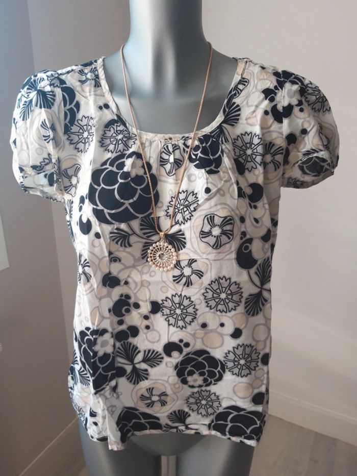 Blouse femme fleurie - photo numéro 2