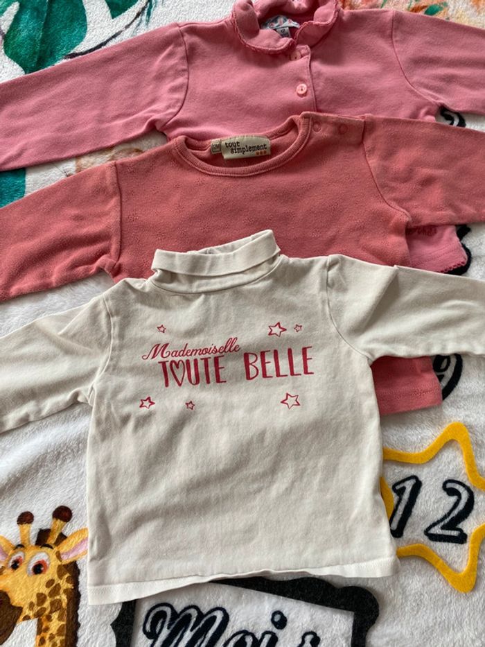 Lot de 3 t-shirts 12 mois - photo numéro 2