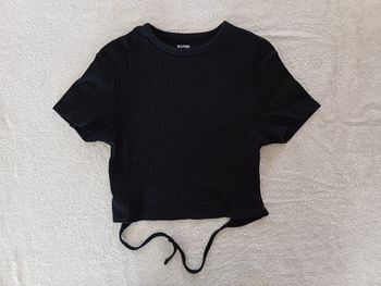 Tee-shirt noir Kiabi XS (réf perso G-Q62)(familleac72)