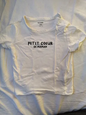 T-shirt manches courtes Kiabi 9m 74cm
