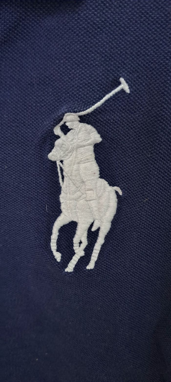 Polo Ralph Lauren enfant manches longues bleu 6 ans