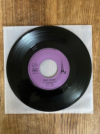 Vinyle 45 tours-Alain Dubar-Permission de minuit