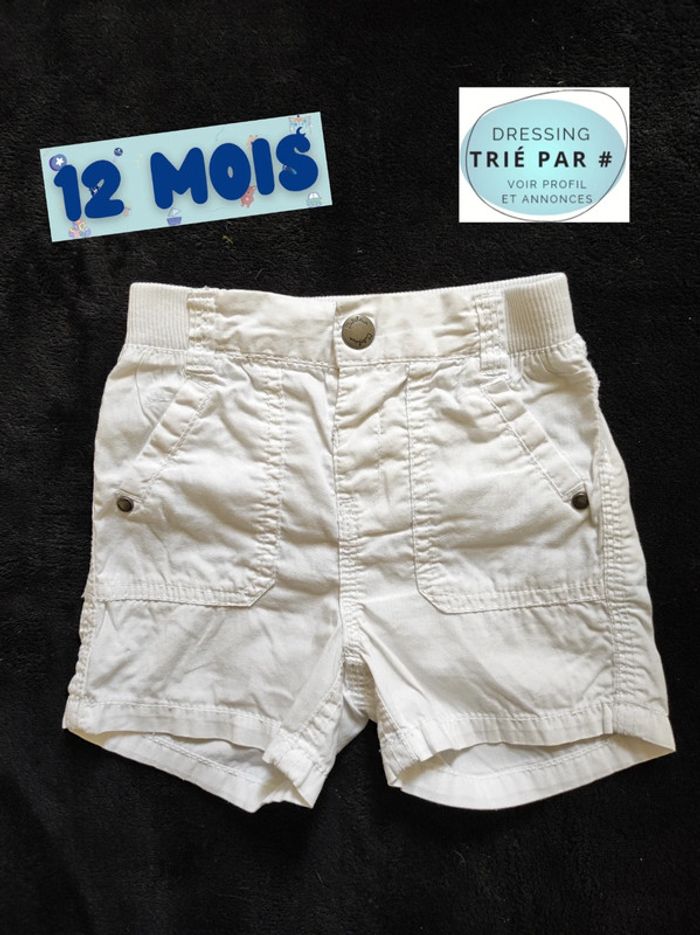 Short blanc 12 mois