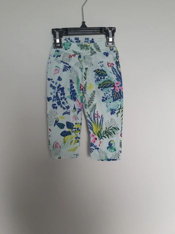 Pantalon léger fleuri neuf juste lavé catimini 9 mois