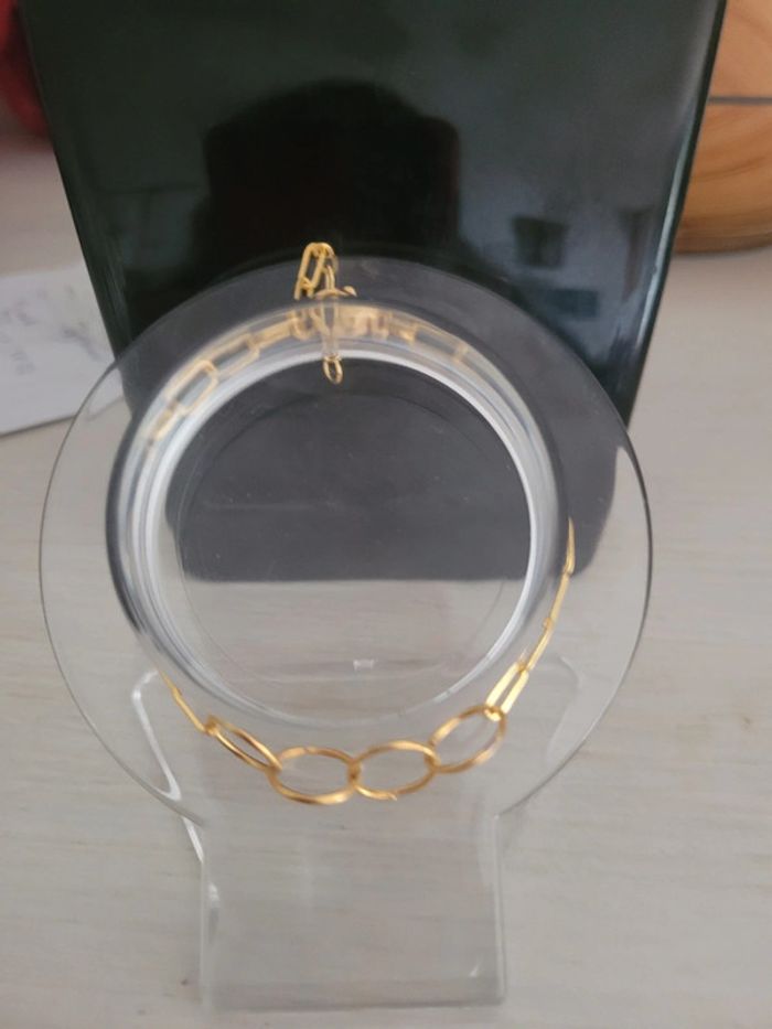 Bracelet en acier inoxydable doré - photo numéro 2