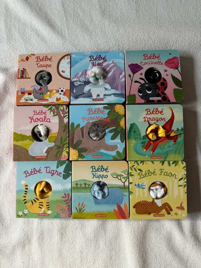 Lot de 9 livres marionnettes