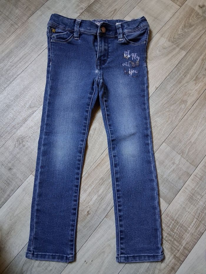Jean slim fille bleu 5 ans