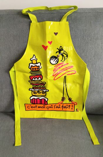 Tablier de cuisine en toile ciré pour enfants "Incidence"