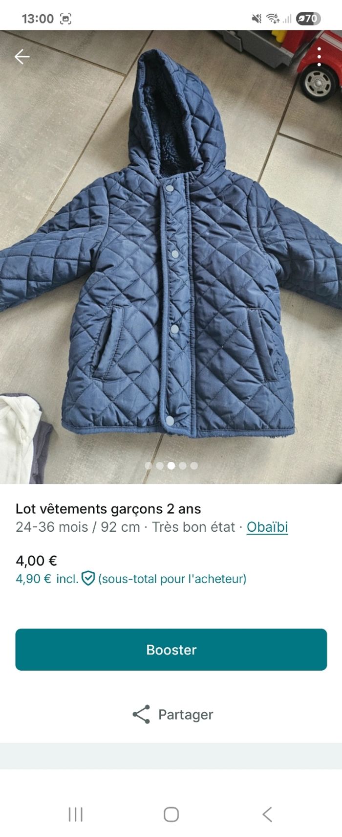 Lot vêtements garçons  2ans - photo numéro 2