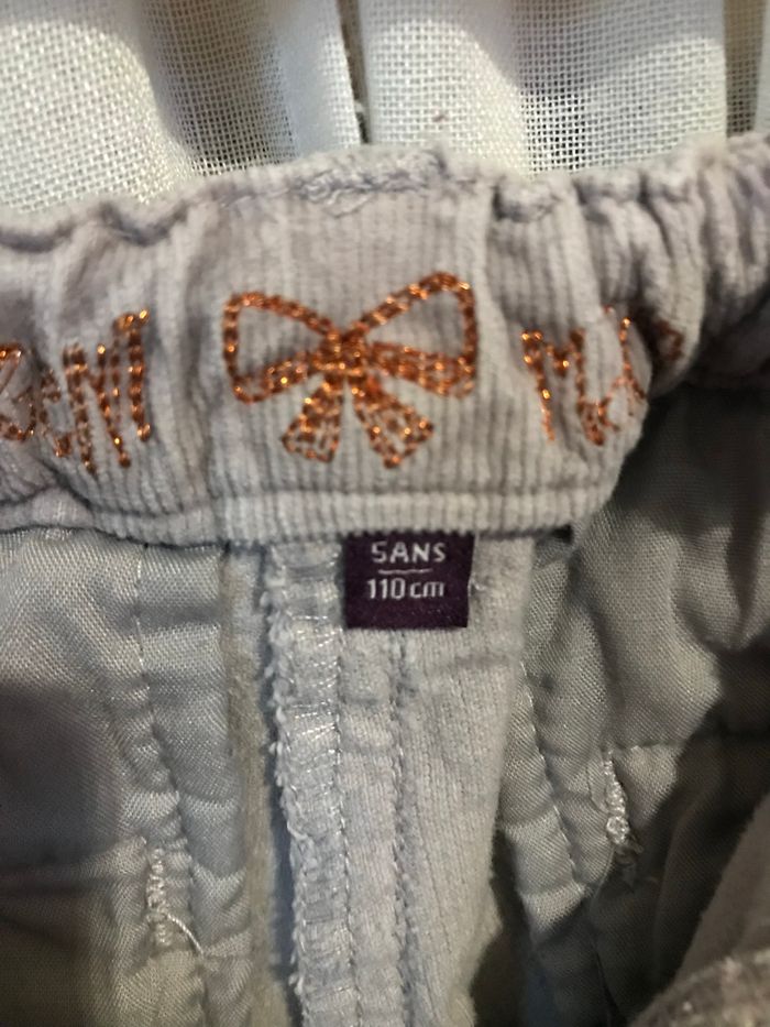 Pantalon velours fille 5 ans Sergent-major - photo numéro 5