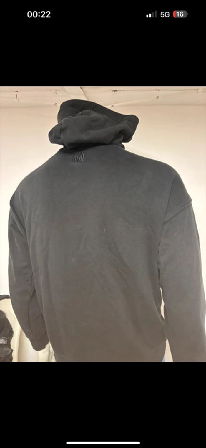 Sweat à capuche AMI noir – Taille M – Excellent état - photo numéro 8