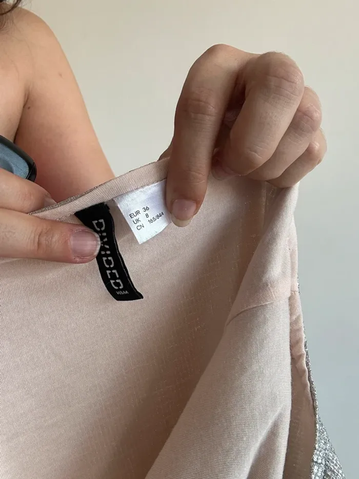 Robe dos nu argentée taille 36 - photo numéro 8