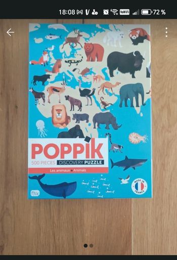 Puzzle poppik les animaux Neuf