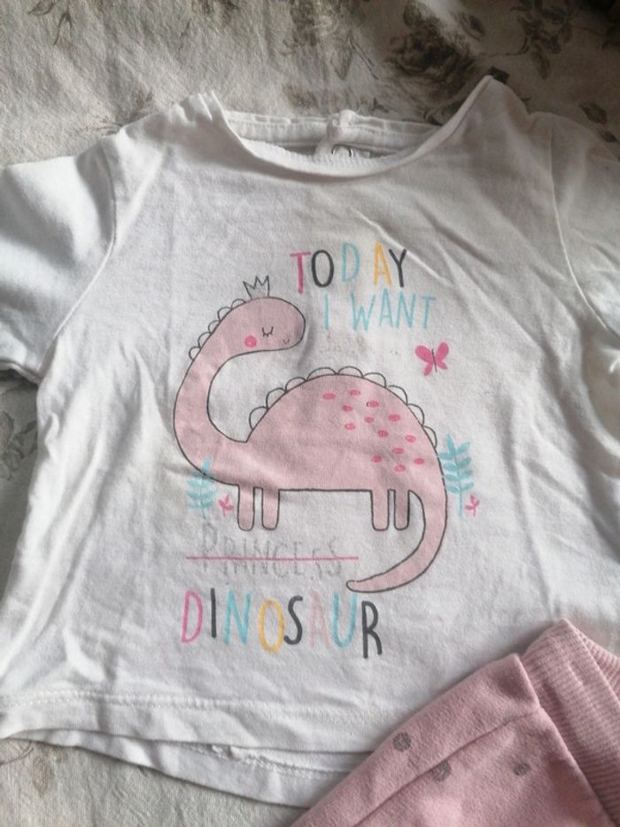 Ensemble dinosaure fille 6 mois - photo numéro 2