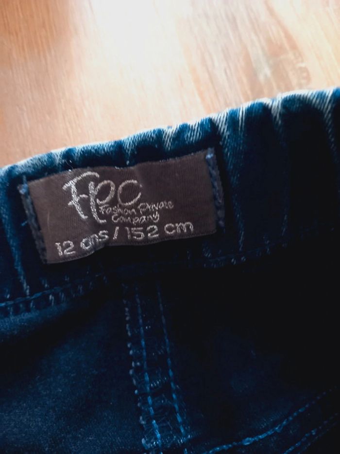 Jegging jean bleu fille FPC – 12 ans / 152 cm - photo numéro 2