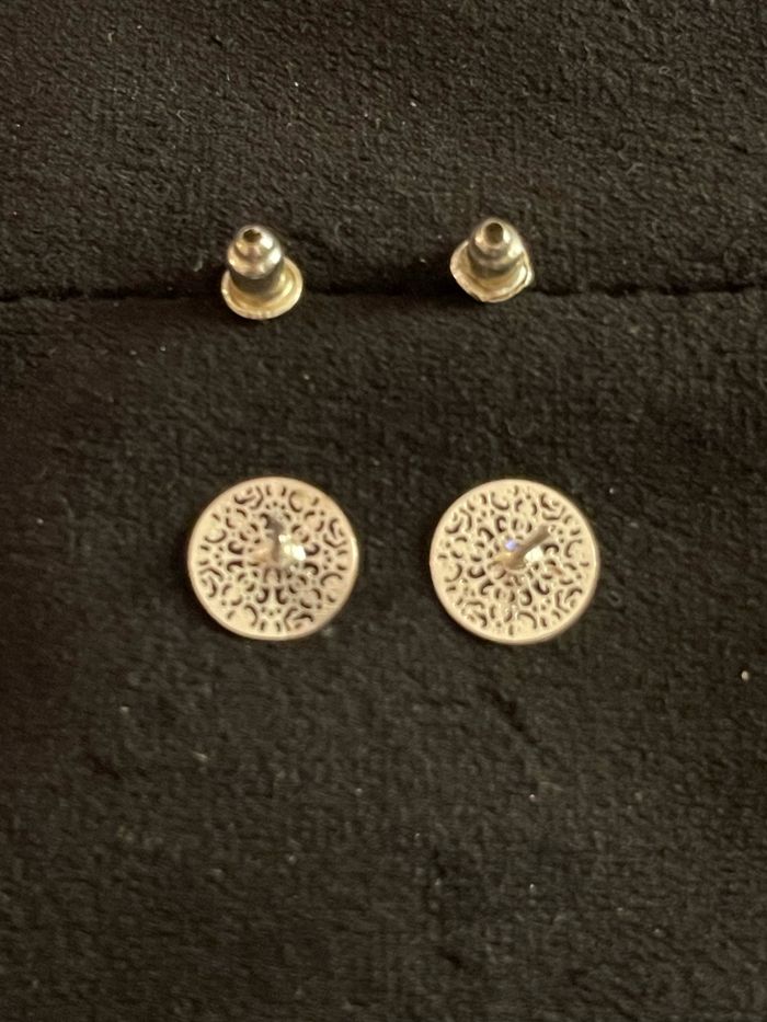 boucles d’oreilles argentées - photo numéro 2