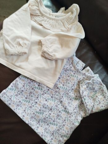 Lot de 2 t shirt manche longue 