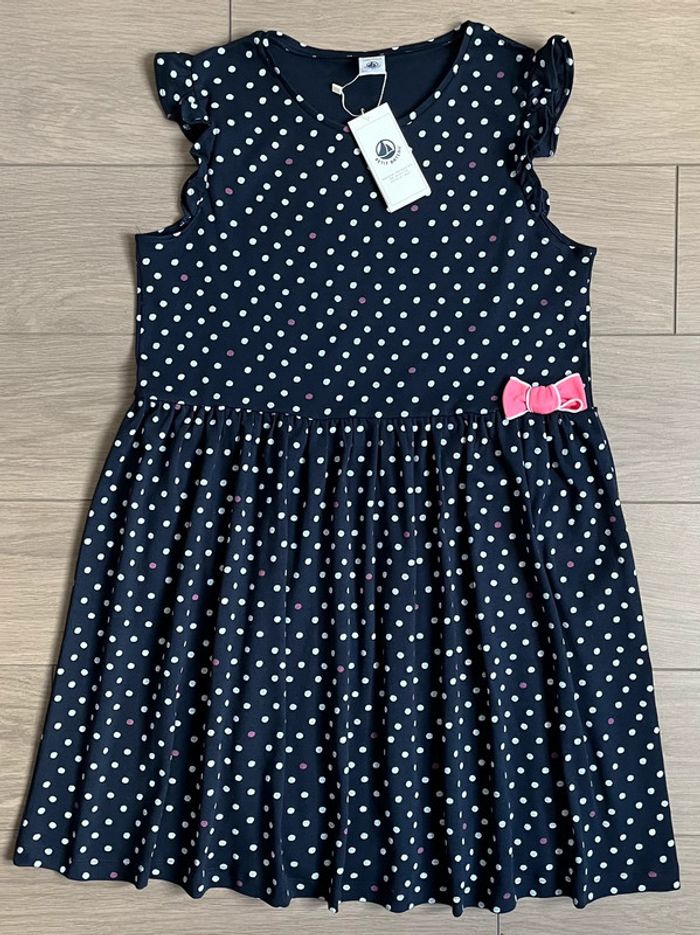 Robe en coton imprimé pois Petit bateau T-12 ans