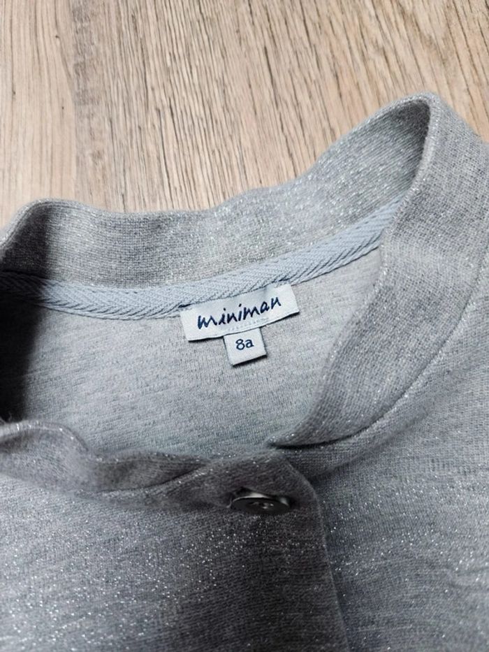 Sweat Gilet Miniman Taille 8 ans 🩶 - photo numéro 2