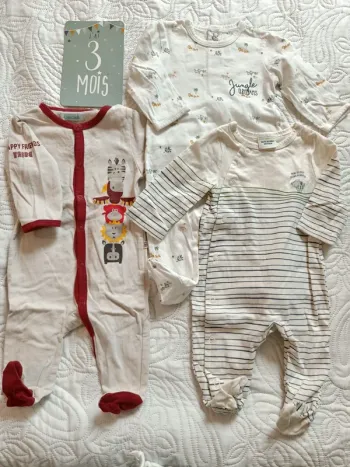 3 pyjama légers 3 mois