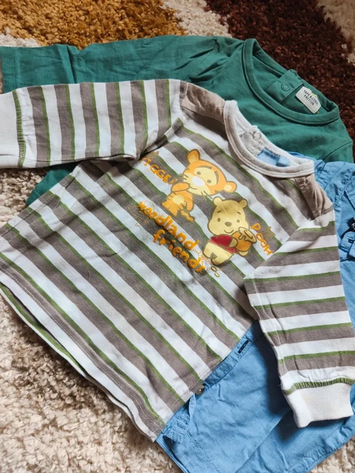 Lot 6 t-shirts manches longues et chemises - photo numéro 5