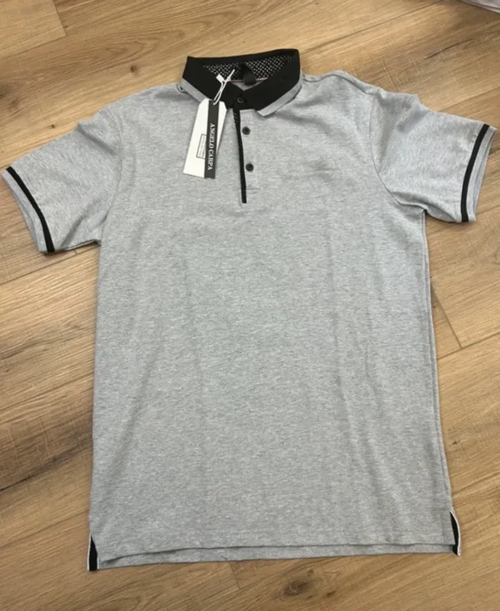Polo homme gris neuf polo homme tailleS 36 T-shirt homme - photo numéro 3